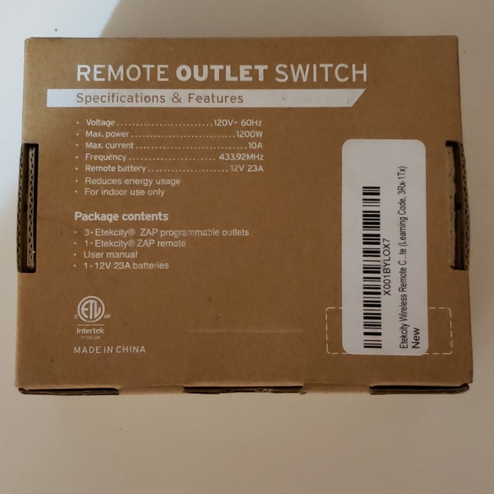Remote outlet switch - Picture 2 of 2